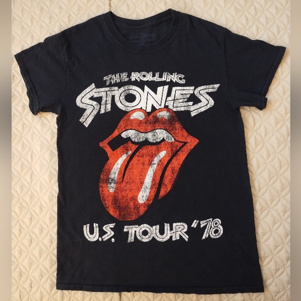 The Rolling Stones US Tour 78 Retro Graphic T-shirt S Short Sleeve Women's